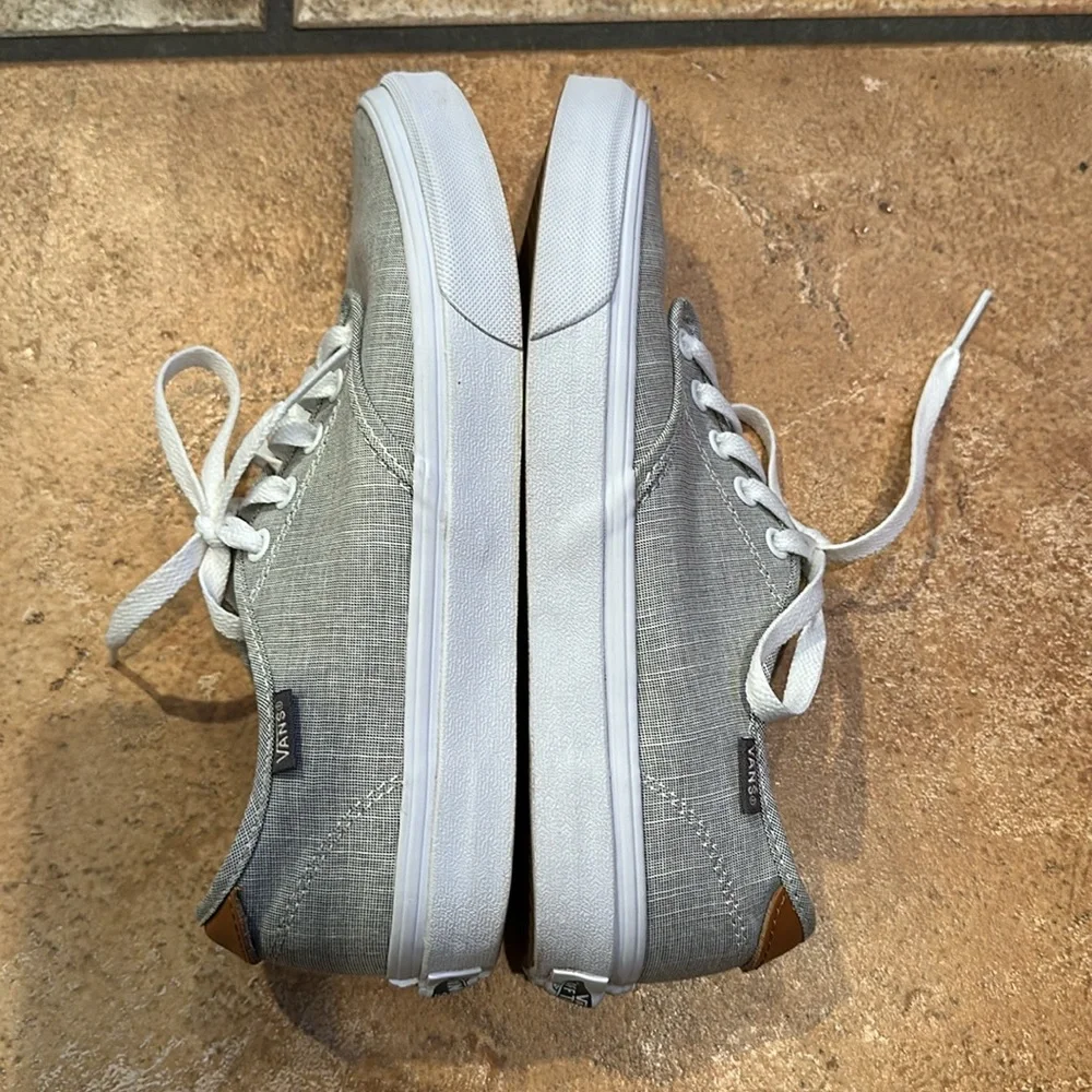 Vans Light Gray Canvas Sneakers - Picture 4 of 8